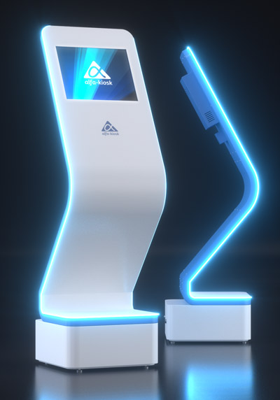 3D-модель сенсорного киоска Light