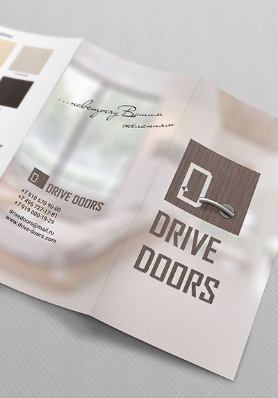 Дизайн и верстка буклета Drive Doors Экошпон