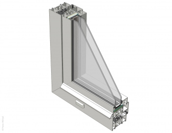 3d-модель окна ТПТ-72 в SolidWorks