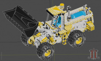 Модель погрузчика LEGO 8439