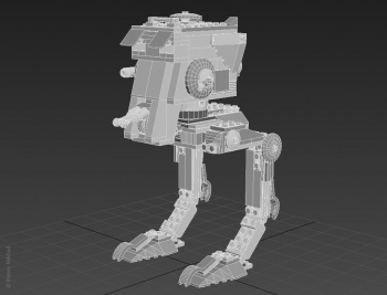 Модель робота LEGO AT-ST 7657