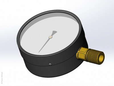 3D-модель коллектора 73×73 мм в SolidWorks