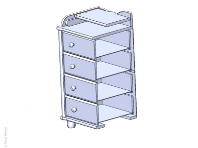 3d-модель комода «Иришка» фабрики Гандылян в SolidWorks