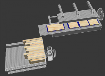 3D-модель процесса обработки