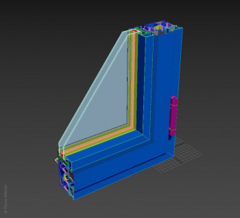 Конвертация модели окна ТПТ-65 в 3ds max