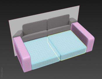 Моделируем диван в 3ds max