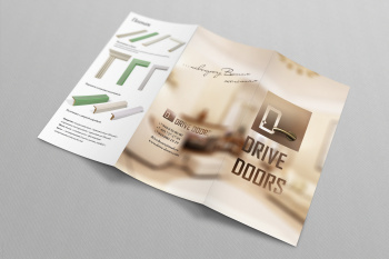 Дизайн и верстка буклета Drive Doors Эмаль