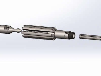 3D-модель автоотцепа УПГП-73 в SolidWorks