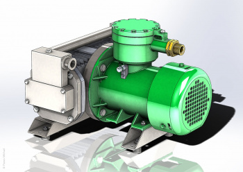 Доработка CAD-модели насоса НВМ-20DXкB в SolidWorks