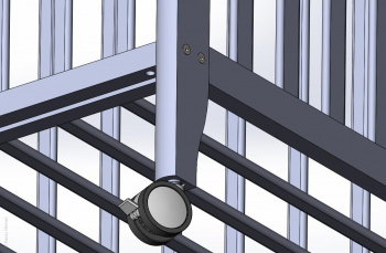 Модель детской кроватки Бианка в SolidWorks