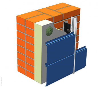 Создание 3d-модели навесного фасада ТП-50200 (алюминиевые панели) в SolidWorks