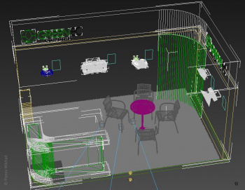 Модель стенда в 3ds max