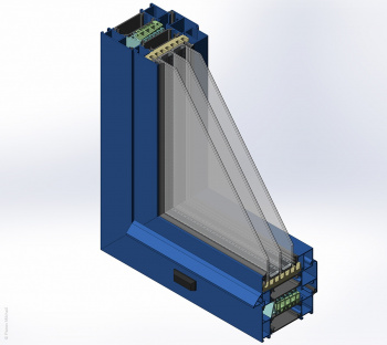 Создание 3d-модели окна ТПТ-95 в SolidWorks