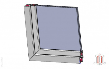 Создание 3D-модели разреза окна ENWIN Eco 60M в SolidWorks