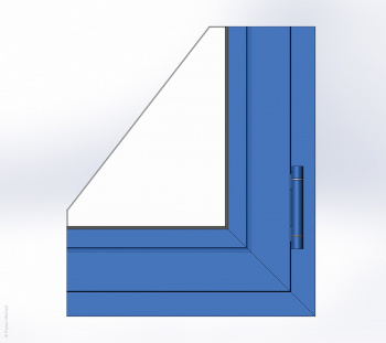 Создание 3d-модели окна ТПТ-95 в SolidWorks