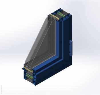 Создание 3d-модели окна ТПТ-95 в SolidWorks