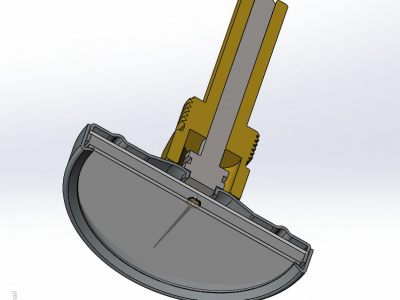 3D-модель коллектора 73×73 мм в SolidWorks