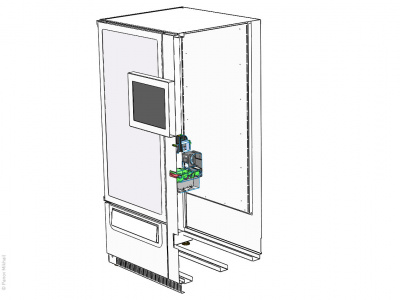 3d-модель вендингового автомата в SolidWorks