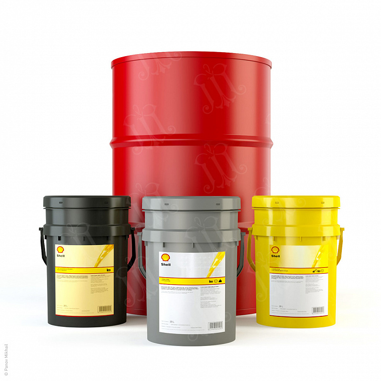 Визуализация бочки, ведер с маслом SHELL