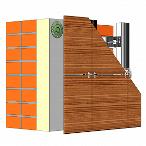 3D-модель фасадной системы ТП-50200 в SolidWorks